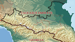 Территория Имарата Кавказ (фото с сайта wikipedia.ru)