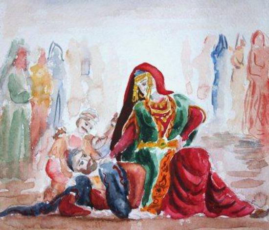 11. Свадьба должна быть веселой. Для этого серьезные ритуалы перемежали карнавальными сценами. Одну из таких разыгрывали во дворе дома жениха, встречая новобрачных. Между отцом и матерью жениха завязывалась шуточная драка. В неравной борьбе обязательно должна была победить женщина. Помогали ей молодые парни, они буквально валили отца жениха на лопатки и сажали на него победительницу. Все дружно хохотали, поскольку считалось, что нет ничего более невероятного, чем жена, побившая мужа.