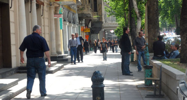 Грузия, Тбилиси, проспект Руставели, 27 мая 2009 года. Фото "Кавказского Узла"