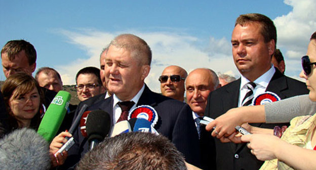 Открытие газопровода "Дзуарикау - Цхинвал". Александр Ананенков, зампредседателя правления "Газпрома". Фото "Кавказского Узла"