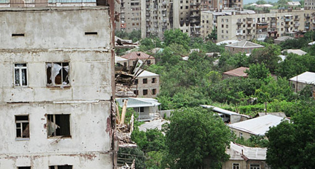 Южная Осетия, Цхинвал, 13 августа 2008 года. Фото с сайта www.panoramio.com/photo/18363179