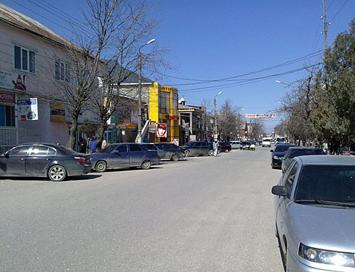 Дагестан, Хасавюрт, улица Тотурбиева. Фото "Кавказского Узла"