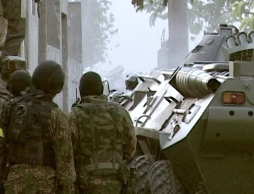 Спецоперация в Дагестане. Фото: Оперативная съемка МВД России по Дагестану 
