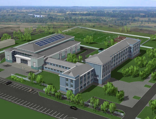 Трехмерный проект энергетического колледжа в Каспийске. С сайта АНО "Энергетический колледж" (www.energo-college.ru)