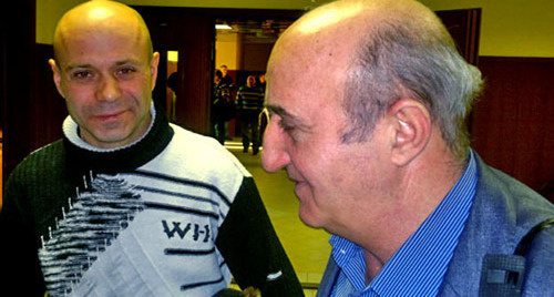 Дмитрий Павлюченков (слева) и Карен Нерсисян. Декабрь 2012 г. Фото корреспондента "Кавказского узла"