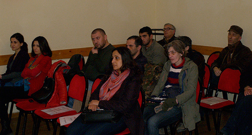 Участник конференции в Тбилиси. Фото Беслана Кмузова для "Кавказского узла"