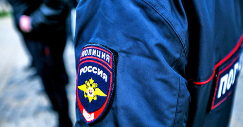 Шеврон сотрудника полиции. Фото: Денис Яковлев / Югополис Шеврон сотрудника полиции. Фото: Денис Яковлев / Югополис