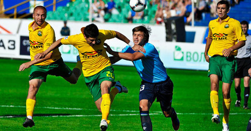 Момент игры "Крылья Советов" - "Кубань". Август, 2012 г. Фото © Пресс-служба ФК "Кубань" Момент игры "Крылья Советов" - "Кубань". Август, 2012 г. Фото © Пресс-служба ФК "Кубань"