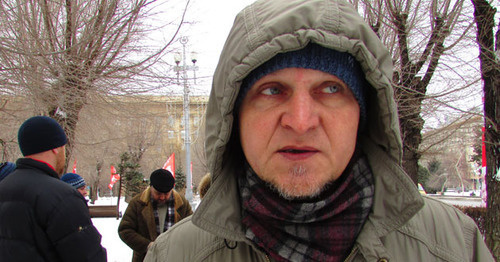 Николай Беликов, активист движения "За честные выборы". Фото Вячеслава Ященко для "Кавказского узла"