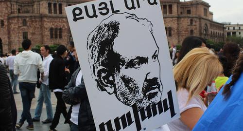 Графический портрет Никола Пашиняна Фото Тиграна Петросяна для "Кавказского узла"