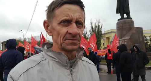 Рабочий завода "Красный Октябрь" Александр Пономарев. Фото Татьяны Филимоновой для "Кавказского узла".