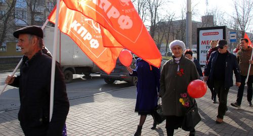Участники митинга в Шахтах. 7 ноября 2019 года. Фото Вячеслава Прудникова для "Кавказского узла"