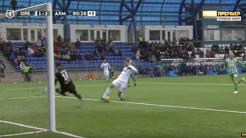 Фрагмент матча между грозненским "Ахматом" и "Оренбургом". Стоп-кадр YouTube канала "Матч ТВ". https://www.youtube.com/channel/UCtetJiD_llxdGL4Uh5-Oe2w Фрагмент матча между грозненским "Ахматом" и "Оренбургом". Стоп-кадр YouTube канала "Матч ТВ". https://www.youtube.com/channel/UCtetJiD_llxdGL4Uh5-Oe2w