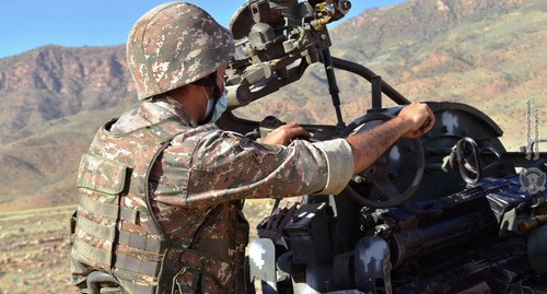 Солдат Армии обороны Карабаха. Фото пресс-службы МО Армении http://mil.am/hy/news/7934