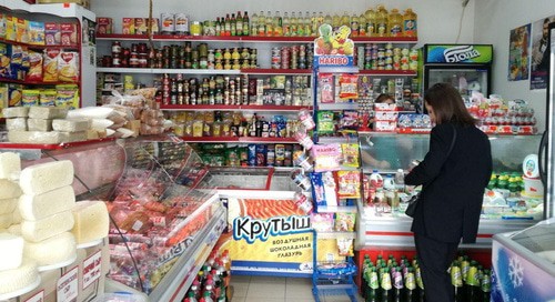 Прилавок в магазине Владикавказа. 22 октября 2020 года. Фото Эммы Марзоевой для "Кавказского узла". Прилавок в магазине Владикавказа. 22 октября 2020 года. Фото Эммы Марзоевой для "Кавказского узла".