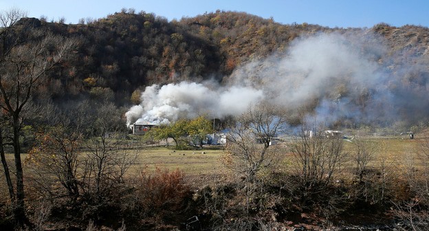 Село Черектар Нагорного Карабаха, которое вскоре будет передано Азербайджану. Фото: REUTERS/Stringer Село Черектар Нагорного Карабаха, которое вскоре будет передано Азербайджану. Фото: REUTERS/Stringer