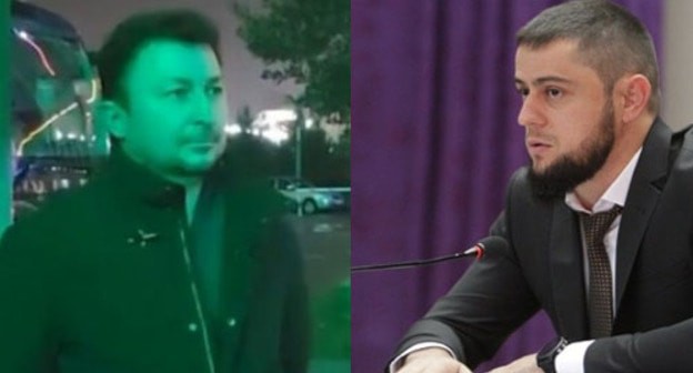 Руслан Садыков (слева) и Ахмед Дудаев. Коллаж "Кавказского узла" Скриншот видео https://grozny.tv/news/main/40680 https://www.grozny-inform.ru/news/society/119917/ Руслан Садыков (слева) и Ахмед Дудаев. Коллаж "Кавказского узла" Скриншот видео https://grozny.tv/news/main/40680 https://www.grozny-inform.ru/news/society/119917/