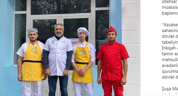 Открытие кондитерской в Шуши. Скриншот https://www.instagram.com/p/CJBT-WFly-r/ Открытие кондитерской в Шуши. Скриншот https://www.instagram.com/p/CJBT-WFly-r/