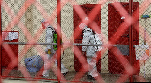 Дезинфекция в одном из мест заключения в Грузии. Фото: Special Penitentiary Service of Georgia
www.facebook.com/moc.gov.ge/posts/3359750700767604 Дезинфекция в одном из мест заключения в Грузии. Фото: Special Penitentiary Service of Georgia
www.facebook.com/moc.gov.ge/posts/3359750700767604