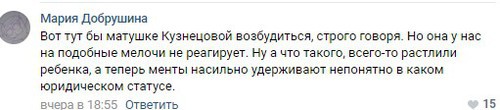 Комментарий на странице «Новой газеты» в соцсети «ВКонтакте» https://vk.com/wall-6726778_1769931