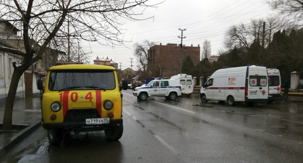 Улица Махачкалы во время КТО. Фото Мурада Мурадова для "Кавказского узла" Улица Махачкалы во время КТО. Фото Мурада Мурадова для "Кавказского узла"