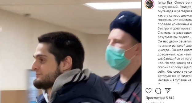 Сайд-Мухаммад Джумаев. Скриншот видео https://www.instagram.com/p/CMhAwLBoISM/ Сайд-Мухаммад Джумаев. Скриншот видео https://www.instagram.com/p/CMhAwLBoISM/