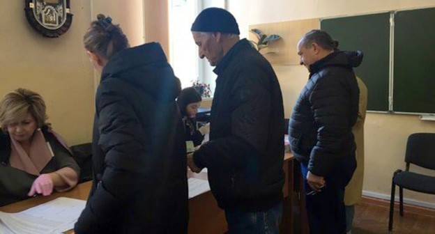 Избирательный участок в Абхазии, март 2020 года. Фото Анны Грицевич для "Кавказского узла". Избирательный участок в Абхазии, март 2020 года. Фото Анны Грицевич для "Кавказского узла".