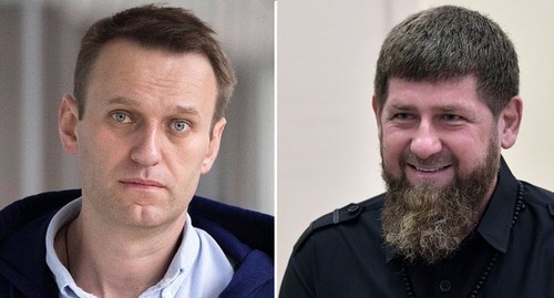 Алексей Навальный, Рамзан Кадыров. Фото: официальный сайт Алексея Навального https://navalny.com/, пресс-служба Кремля. Коллаж "Кавказского узла" Алексей Навальный, Рамзан Кадыров. Фото: официальный сайт Алексея Навального https://navalny.com/, пресс-служба Кремля. Коллаж "Кавказского узла"