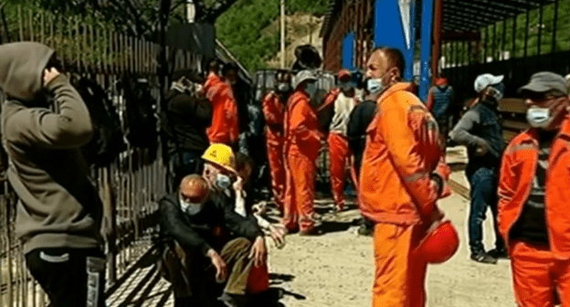 Забастовка дорожников в Грузии. 6 мая 2021 года, https://1tv.ge Забастовка дорожников в Грузии. 6 мая 2021 года, https://1tv.ge