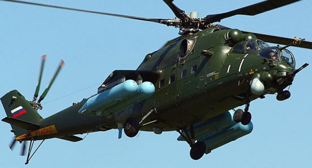 Боевой вертолет. Фото: Минобороны РФ / mil.ru Боевой вертолет. Фото: Минобороны РФ / mil.ru