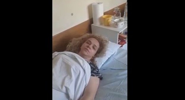 Ума Аскерханова. Скриншот видео "Кавказского узла" Ума Аскерханова. Скриншот видео "Кавказского узла"