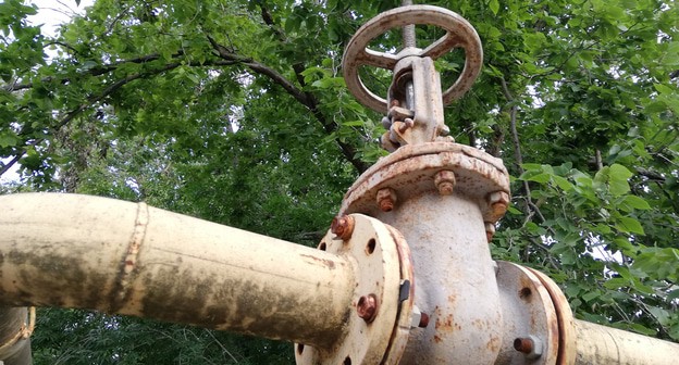 Кран распределения подачи газа. Фото Нины Тумановой для "Кавказского узла" Кран распределения подачи газа. Фото Нины Тумановой для "Кавказского узла"