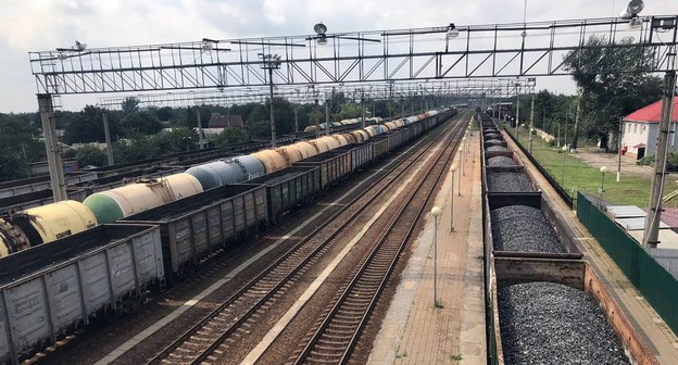 Железнодорожная станция Гуково, Ростовская область, 22.08.2021. Фото корреспондента "Кавказского узла" Железнодорожная станция Гуково, Ростовская область, 22.08.2021. Фото корреспондента "Кавказского узла"
