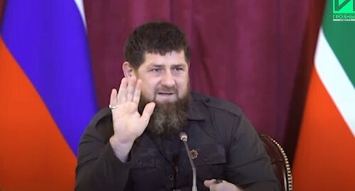 Рамзан Кадыров. Кадр видео ИА "Грозный-Информ" https://www.youtube.com/watch?v=fYnVDSqgwDA