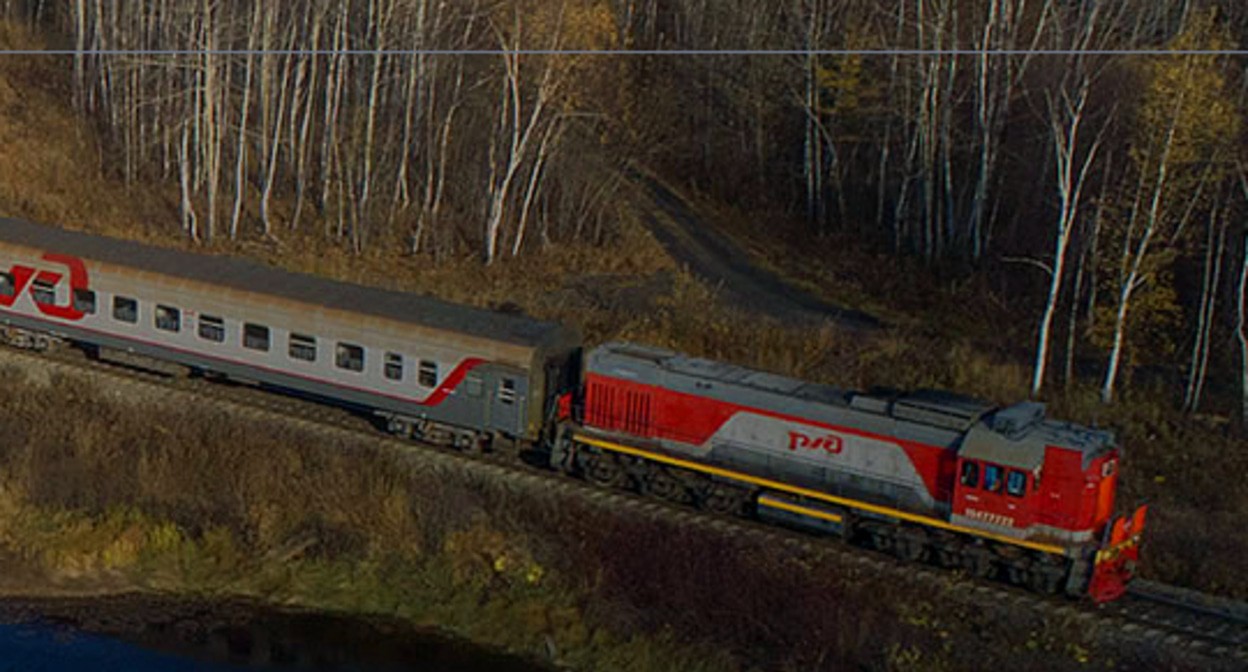 Поезд РЖД. Фото пресс-службы РЖД https://www.rzd.ru/ru/9315 Поезд РЖД. Фото пресс-службы РЖД https://www.rzd.ru/ru/9315