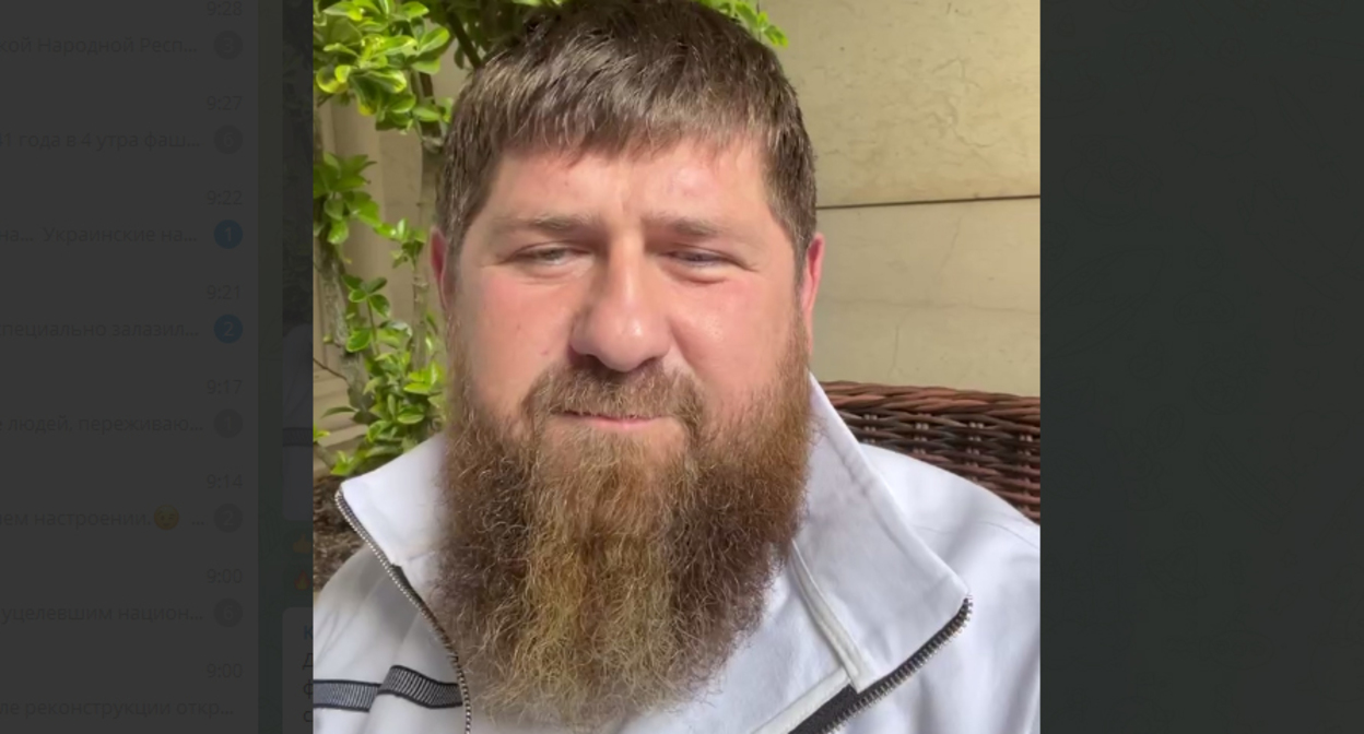 Рамзан Кадыров. Кадр видео https://t.me/RKadyrov_95/2366 Рамзан Кадыров. Кадр видео https://t.me/RKadyrov_95/2366
