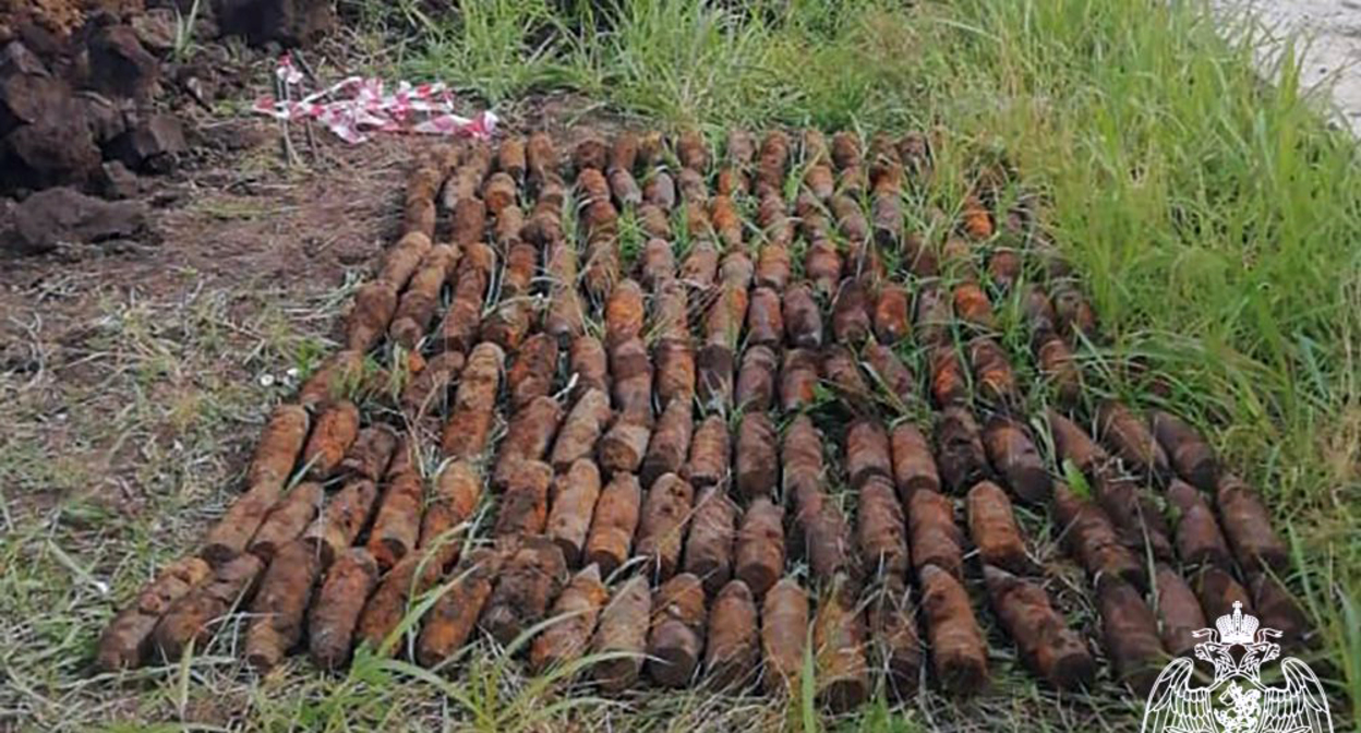 155 боеприпасов времен Великой Отечественной войны, найденные на Кубани. Фото: пресс-служба Росгвардии https://23.rosguard.gov.ru/News/Article/155-boepripasov-vremen-velikoj-otechestvennoj-vojny-unichtozhili-vzryvotexniki-rosgvardii-v-krasnodarskom-krae 155 боеприпасов времен Великой Отечественной войны, найденные на Кубани. Фото: пресс-служба Росгвардии https://23.rosguard.gov.ru/News/Article/155-boepripasov-vremen-velikoj-otechestvennoj-vojny-unichtozhili-vzryvotexniki-rosgvardii-v-krasnodarskom-krae