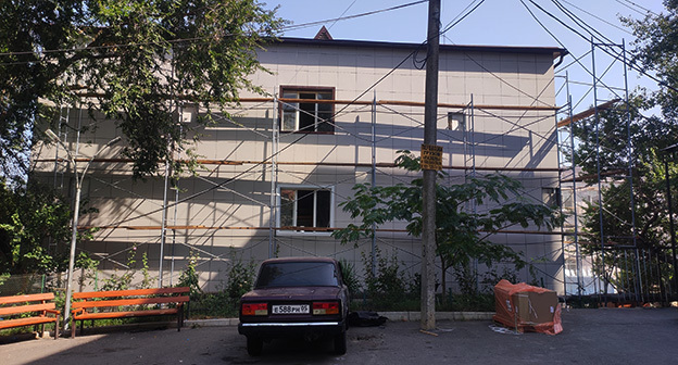 Ремонт школы в Дагестане. Фото Расула Магомедова для "Кавказского узла" Ремонт школы в Дагестане. Фото Расула Магомедова для "Кавказского узла"