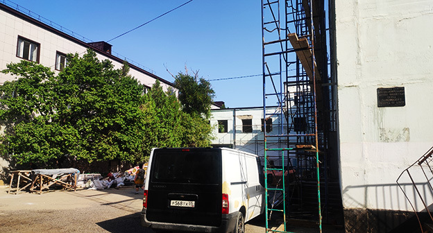 Ремонт школы в Дагестане. Фото Расула Магомедова для "Кавказского узла" Ремонт школы в Дагестане. Фото Расула Магомедова для "Кавказского узла"