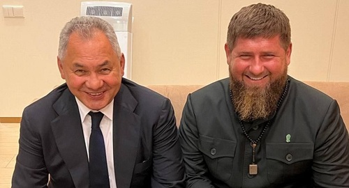 Сергей Шойгу и Рамзан Кадыров. Фото из публикации в Telegram-канале Кадырова от 6 августа 2022 года t.me/RKadyrov_95/2660