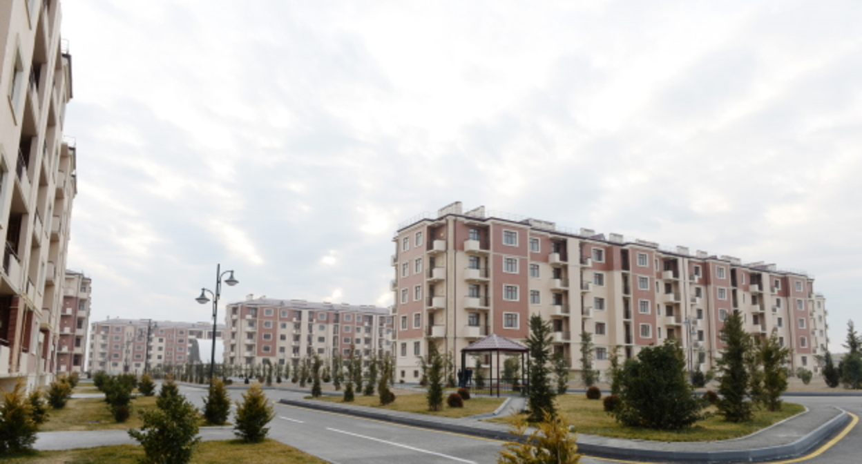 Квартал новостроек в Гяндже, фото: azertag.az Квартал новостроек в Гяндже, фото: azertag.az