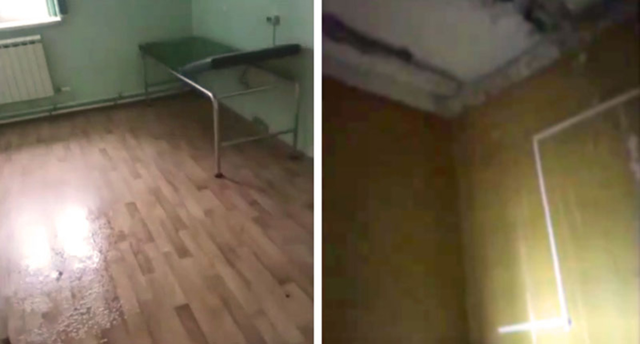 Палата и стены коридора в одной из больниц Волгограда. Стоп-кадры из видео на странице https://vk.com/wall-78987415_214811 Палата и стены коридора в одной из больниц Волгограда. Стоп-кадры из видео на странице https://vk.com/wall-78987415_214811