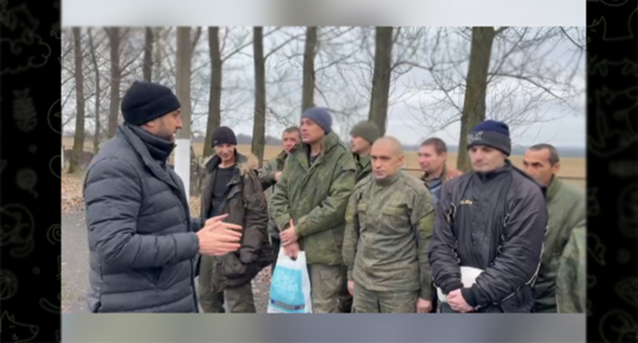 Пленные, вернувшиеся с Украины. Скриншот видео https://t.me/saraliev/1000 Пленные, вернувшиеся с Украины. Скриншот видео https://t.me/saraliev/1000