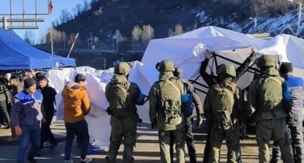 Блокада Лачинского коридора, фото: News.am Блокада Лачинского коридора, фото: News.am
