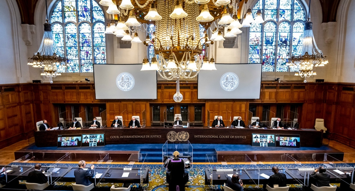 Заседание Международного суда ООН. Фото: пресс-служба суда https://www.icj-cij.org/multimedia/58e761f588fa3f2b5c183717 Заседание Международного суда ООН. Фото: пресс-служба суда https://www.icj-cij.org/multimedia/58e761f588fa3f2b5c183717