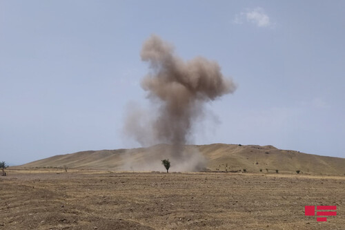Взрыв мины. Фото: https://apa.az