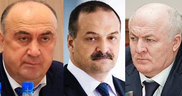 Магомед Махачев, Сергей Меликов, Магомед Сулейманов (слева направо). Коллаж "Кавказского узла". Фото: Дагестан 1999, https://commons.wikimedia.org, https://riadagestan.ru, President.e-dag.ru Магомед Махачев, Сергей Меликов, Магомед Сулейманов (слева направо). Коллаж "Кавказского узла". Фото: Дагестан 1999, https://commons.wikimedia.org, https://riadagestan.ru, President.e-dag.ru