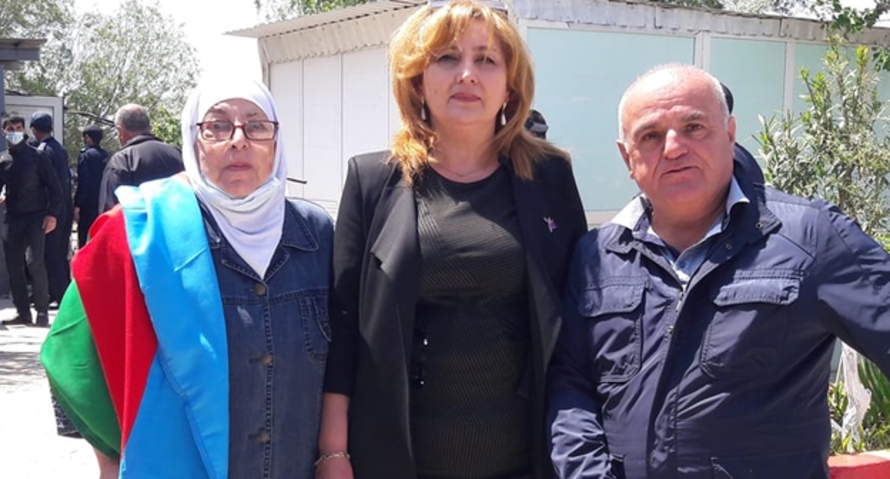 Участники акции в Баку, фото: Кямал Али для "Кавказского узла" Участники акции в Баку, фото: Кямал Али для "Кавказского узла"