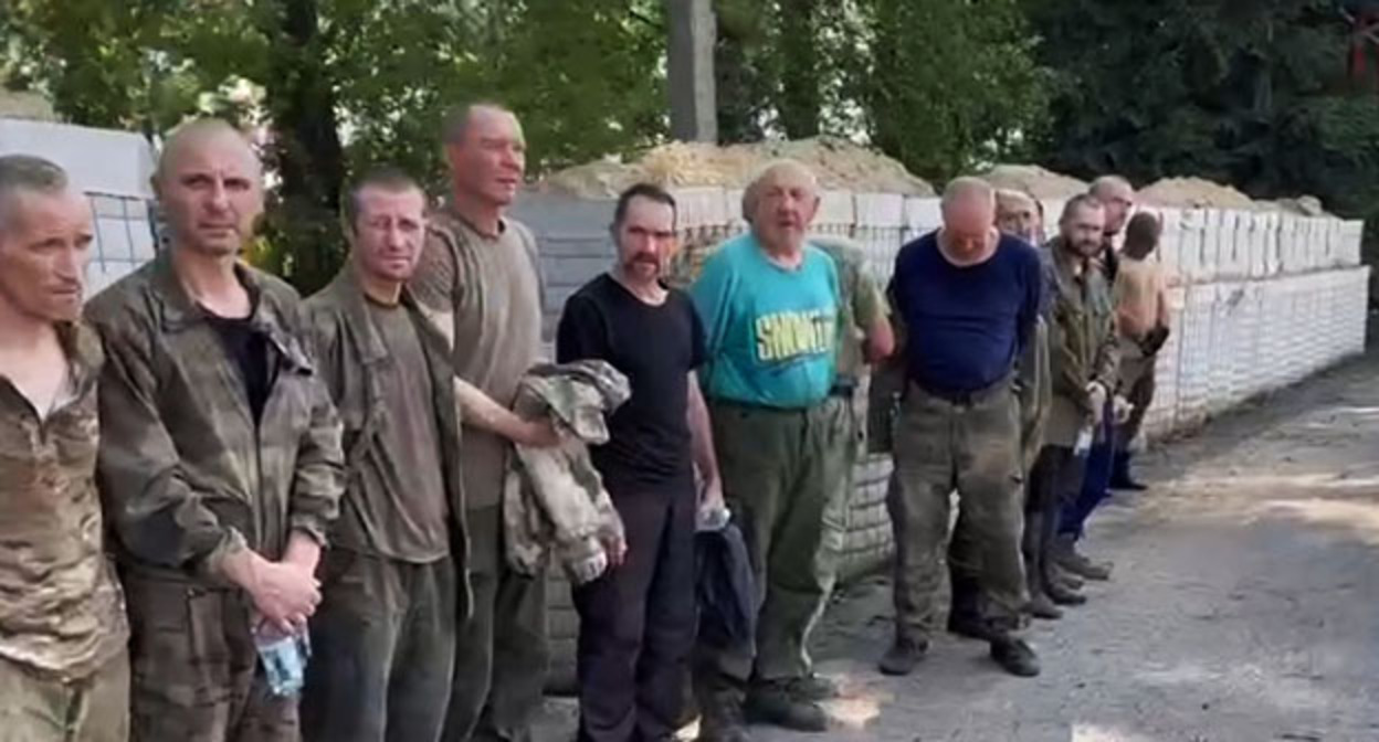 Военные возвращенные из украинского плена. Скриншот видео https://t.me/saraliev/1046 Военные возвращенные из украинского плена. Скриншот видео https://t.me/saraliev/1046