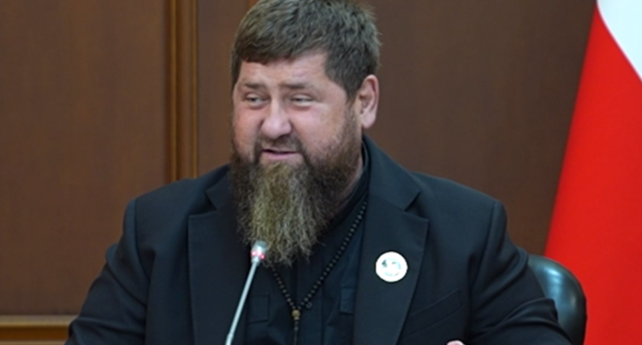 Рамзан Кадыров. Стоп-кадр видео от 14.07.23 из Telegram-канала Кадырова, https://t.me/RKadyrov_95/3757 Рамзан Кадыров. Стоп-кадр видео от 14.07.23 из Telegram-канала Кадырова, https://t.me/RKadyrov_95/3757